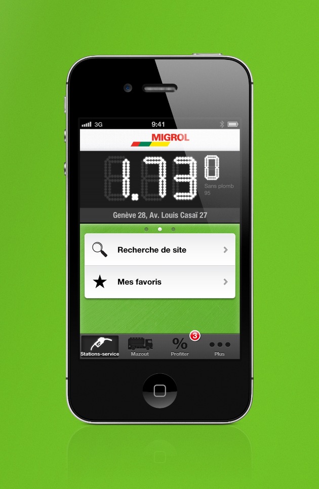 Migrol propose désormais une iPhone App
