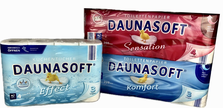NORMA: Anfang Juli sauber gespart: NORMA senkt die Preise bei DAUNASOFT-Hygieneartikeln / Küchen- und Toilettenpapier zum neuen, reduzierten Preis