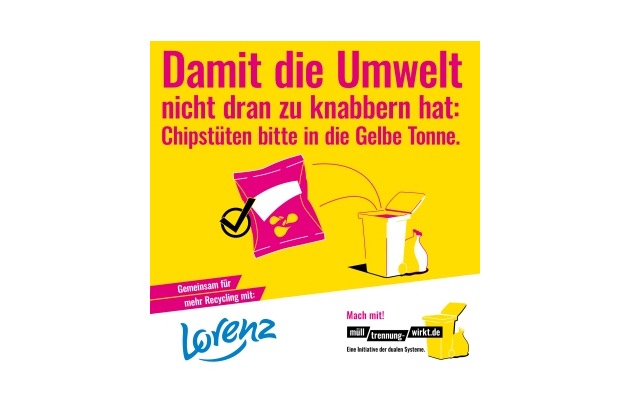 Presseinformation: Lorenz Deutschland ist neuer Partner der Initiative „Mülltrennung wirkt“.