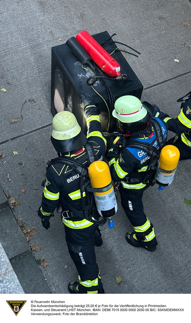 FW-M: Wochenendrückblick der Feuerwehr München für den 5. bis 7. September 2025