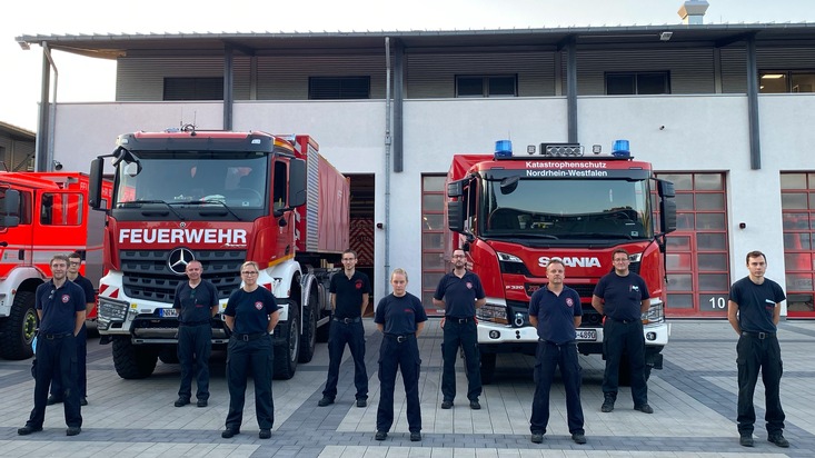 FW-GL: Feuerwehr Bergisch Gladbach entsendet Spezialfahrzeuge in den Kreis Euskirchen