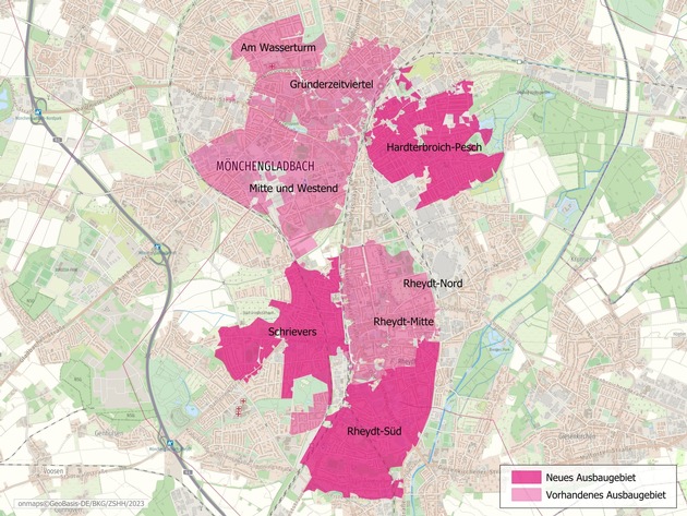 Telekom baut Glasfaserversorgung in Mönchengladbach aus