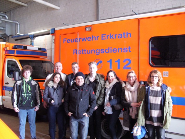 FW-Erkrath: Projekt Zündstoff zu Besuch bei der Feuerwehr Erkrath