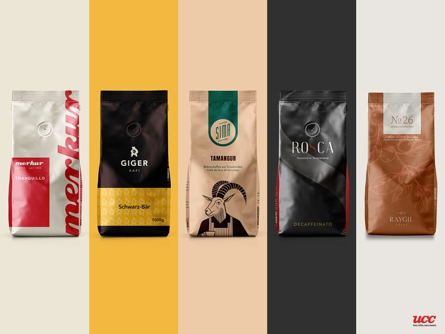 Rebranding chez UCC : Cinq icônes suisses du café sous un nouveau jour