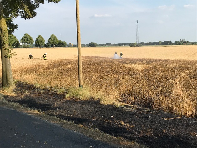 FF Goch: Flächenbrand in Kessel