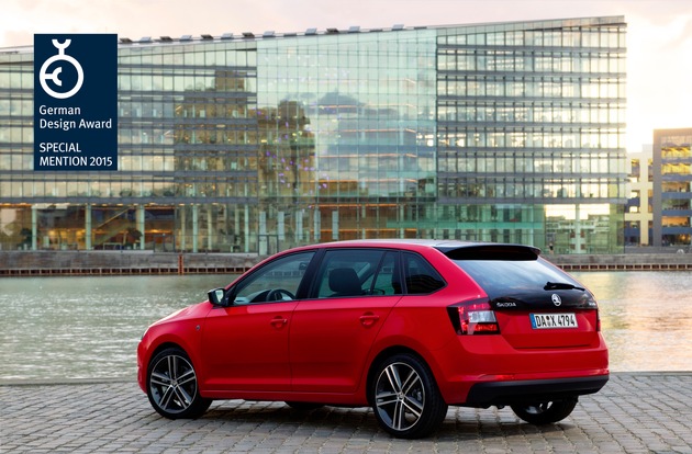 SKODA Rapid Spaceback beim ,German Design Award 2015&#039; ausgezeichnet (FOTO)