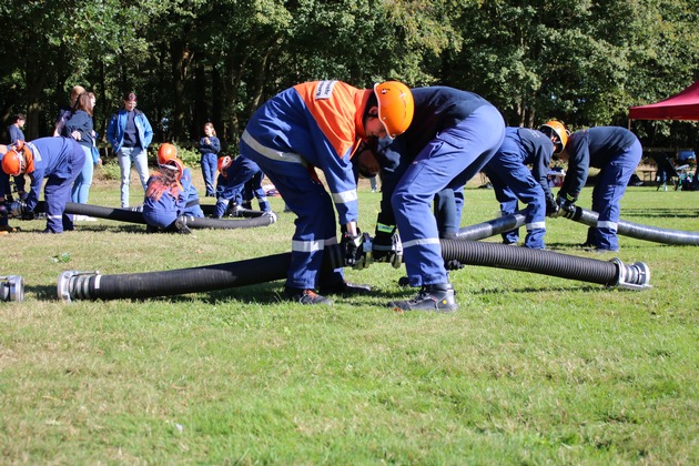 FW-OLL: Spiele ohne Grenzen: 41 Gruppen der Jugendfeuerwehren messen sich in Ahlhorn