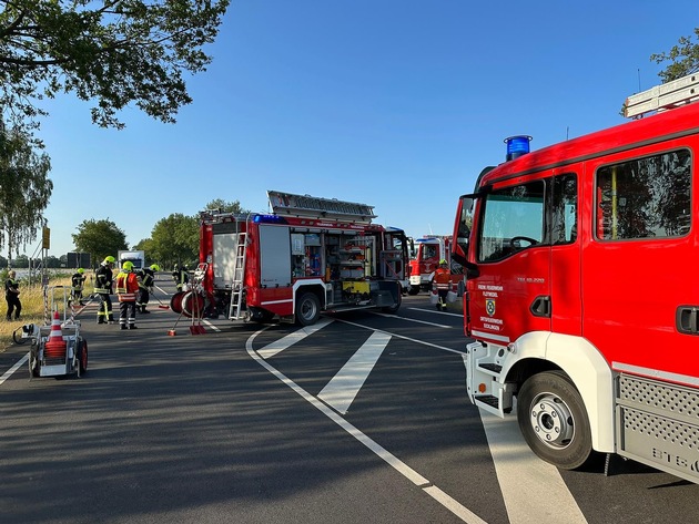 FW Flotwedel: Zwei schwerverletzte nach Verkehrsunfall auf B214 bei Bröckel