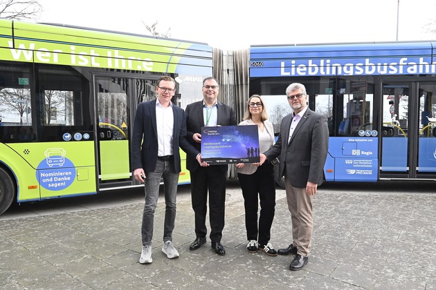 Startschuss Wettbewerb &bdquo;LieblingsbusfahrerIn 2026&ldquo;: Fahrg&auml;ste nominieren Heldinnen und Helden am Steuer