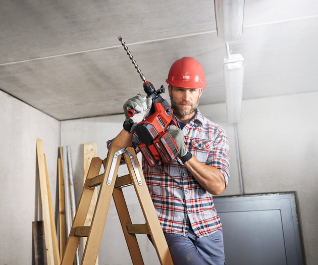 A new powerhouse from Einhell –  the 36 V Power X-Change Cordless Rotary Hammer