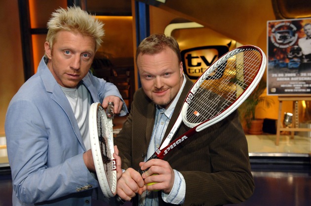 &quot;TV total Tennis Spezial&quot;: Billy Idol gibt Boris Becker und Stefan Raab den letzten Schliff