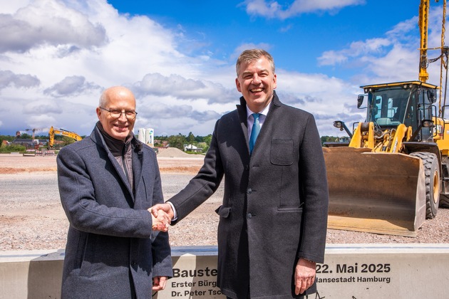 Körber-Neubau Hamburg: Bürgermeister Tschentscher besucht Großbaustelle im Innovationspark Bergedorf