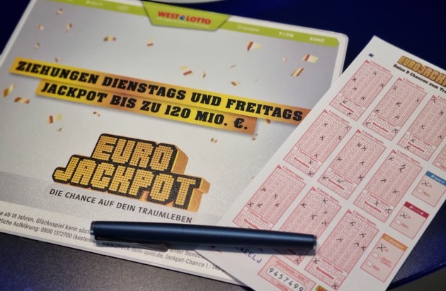 Eurojackpot: Zwei Treffer an den Karnevalstagen / Eurojackpot-Spieler aus Dänemark erhält 10 Millionen Euro