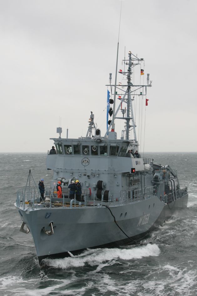 Marine-Pressemitteilung/Pressetermin: Kieler Minenjagdboot &quot;Datteln&quot; mit NATO-Verband auf dem Weg ins Mittelmeer (mit Bild)