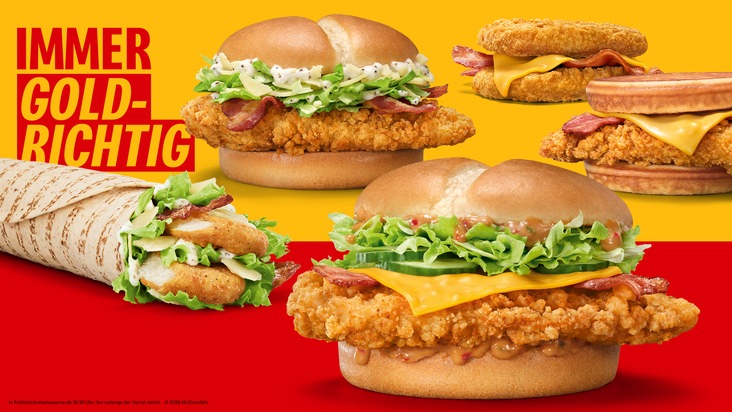 Immer goldrichtig: McDonald's Deutschland startet neue Chicken Plattform