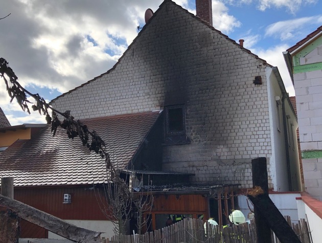 POL-PDWO: Osthofen - Anbau durch Feuer zerstört