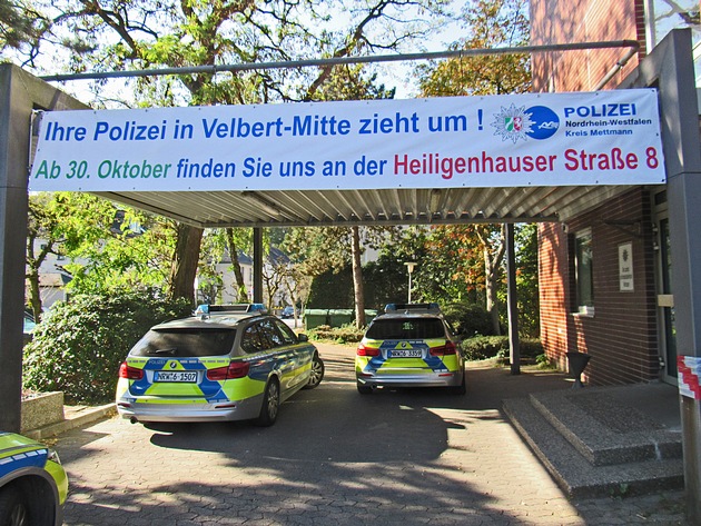 POL-ME: Die Polizei in Velbert zieht um ! - Velbert - 1810128