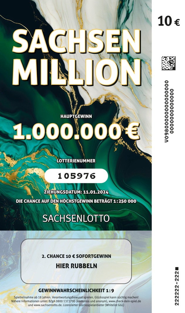 Die neue Chance auf einen Millionengewinn: Die „Sachsen Million“