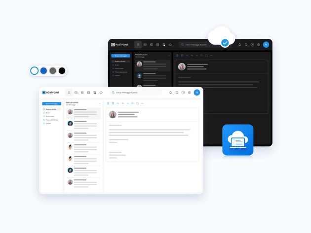 Hostpoint lancia un design completamente rinnovato per E-mail &amp; Cloud Office