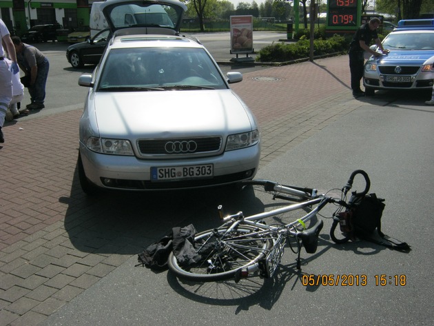 POL-STH: Verkehrsunfall mit einem verletztem Fahrradfahrer