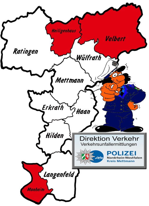POL-ME: Verkehrsunfallfluchten aus dem Kreisgebiet - Velbert / Heiligenhaus / Monheim - 2108128