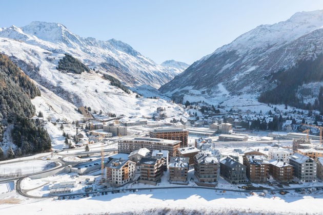 Rekordhohe Immobilienverkäufe 2022 bei Andermatt Swiss Alps – Zunahme der Verkäufe um 24 Prozent auf über CHF 150 Mio.