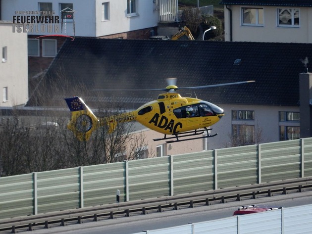 FW-MK: Rettungshubschraubereinsatz am Heimbergweg