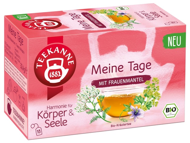 Pressemitteilung: „Meine Tage“ – der neue TEEKANNE Kräutertee für entspannte Momente rund um den Zyklus