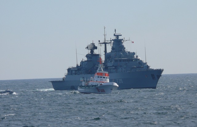 Spektakuläre Rettungsaktion der Marine vor Rügen