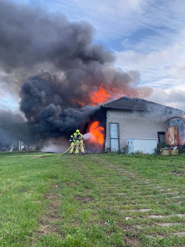 FW-Stolberg: Brand eines Bauernhofes