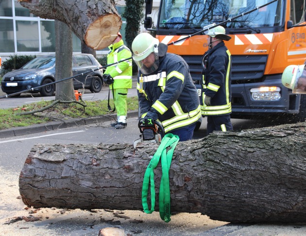 FW-BN: Rund 170 Einsätze für die Feuerwehr Bonn durch Sturmtief Friederike