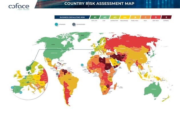 Coface Deutschland: Coface Barometer: Weltwirtschaft erholt sich leicht / Verbessertes Länderrisiko für Portugal und Spanien