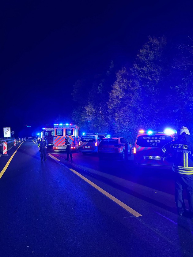 FW-EN: Verkehrsunfall auf Autobahn