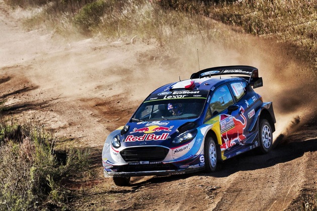 Ford Fiesta WRC wird beim spanischen Rallye-WM-Lauf auf Schotter und Asphalt gefordert