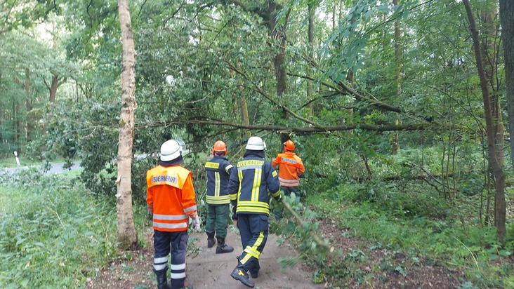 FW-ROW: Feuerwehren in der Samtgemeinde Sittensen durch Sturmtief beschäftigt