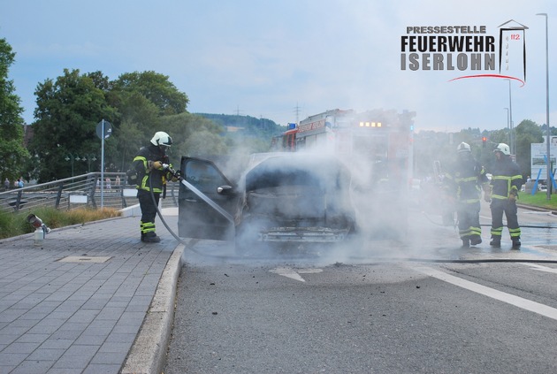 FW-MK: Fahrzeugbrand in Letmathe