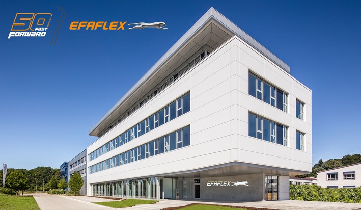 EFAFLEX Tor- und Sicherheitssysteme GmbH & Co. KG: Fast Forward: EFAFLEX feiert 50 Jahre Schnelligkeit und Exzellenz