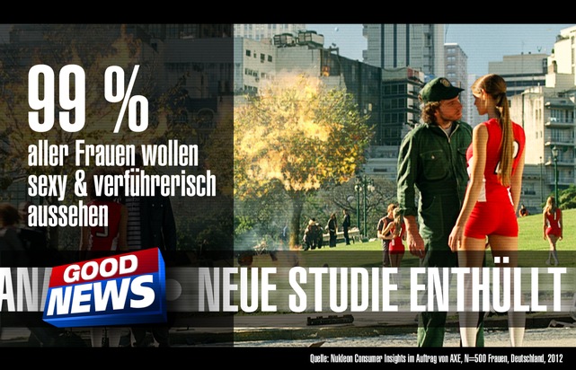 Frühlingsgefühle 2012: Frauen kriegen einfach nicht genug / Aktuelle AXE Umfrage: 96% der Frauen flirten für ihr Leben gern, 77% sind bereit für Sex in der ersten Nacht (mit Bild)