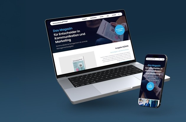 Modern, übersichtlich, informativ - / Relaunch der kommunikationsmanager-Website