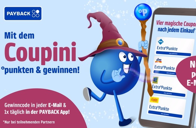 PAYBACK startet eine neue große Frühjahrsaktion / "Coupini" bringt noch mehr Punkte, Coupons und tägliche Gewinne in der PAYBACK App