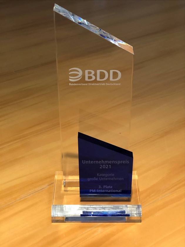 PM-International AG mit BDD Unternehmenspreis sowie NachhaltigkeitsPreis ausgezeichnet