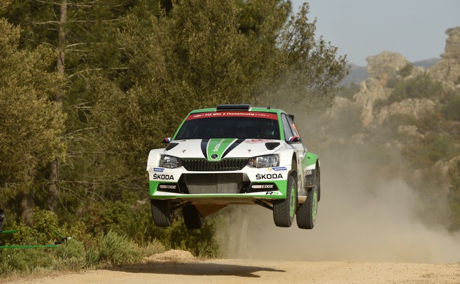 SKODA mit tschechischem Champion Kopecký und Junior Nordgren bei RallyeRACC Catalunya (FOTO)