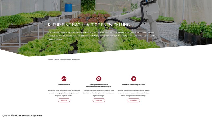 KI für Klima und Umwelt: Neues Webspecial der Plattform Lernende Systeme
