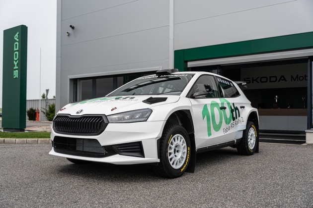 Škoda Motorsport liefert hundertstes Exemplar des international erfolgreichen Fabia RS Rally2 aus