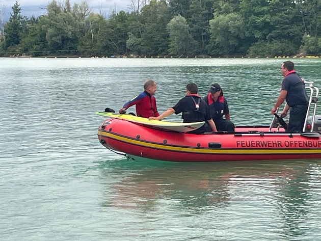 FW-OG: VORANKÜNDIGUNG: Wasserrettung - Stresstest für das optimierte Notfallsystem. Feuerwehren üben Wassernotfall am Schutterwälder Baggersee