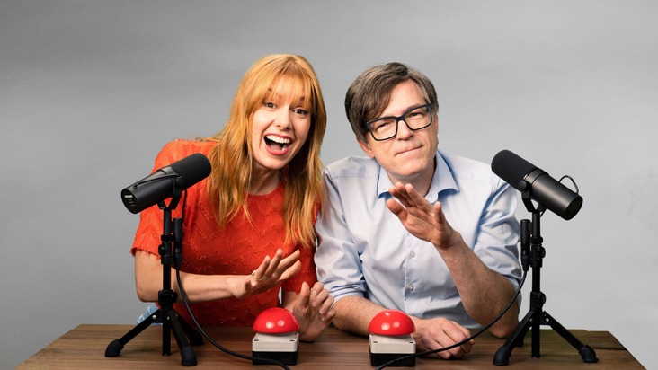„Battle of the Nerds“ – Staffel 2 des Gameshow-Podcasts mit Eva Schulz und Ralph Caspers startet