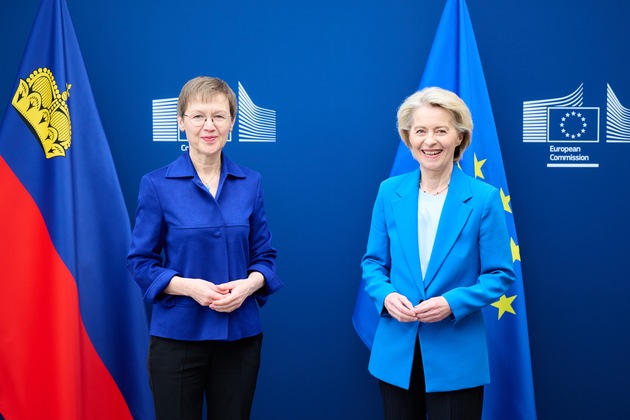 Regierungschefin Brigitte Haas trifft EU-Kommissionspräsidentin Ursula von der Leyen