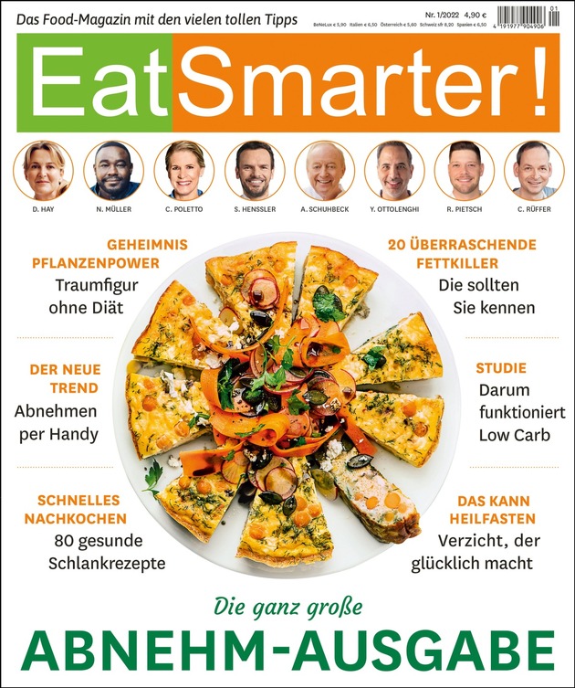 EAT SMARTER Heft 1/2022 jetzt im Handel – inklusive umfassendem Abnehm-Special