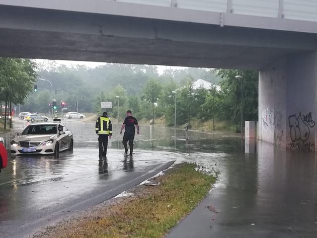 POL-COE: Dülmen/ Starkregen und Gewitter sorgt für Einsätze von Polizei und Feuerwehr