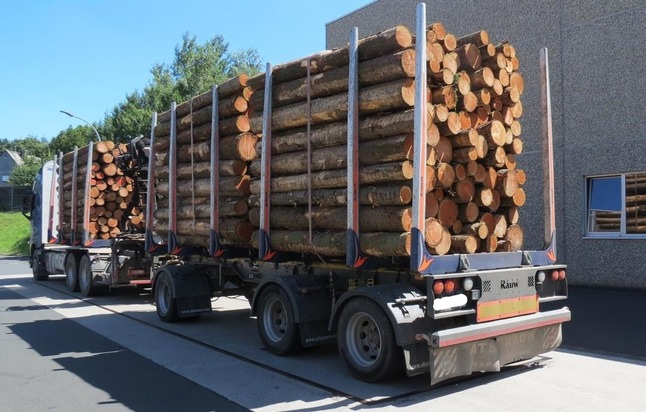 POL-PPTR: Erneut zu schweren Holztransport gestoppt
